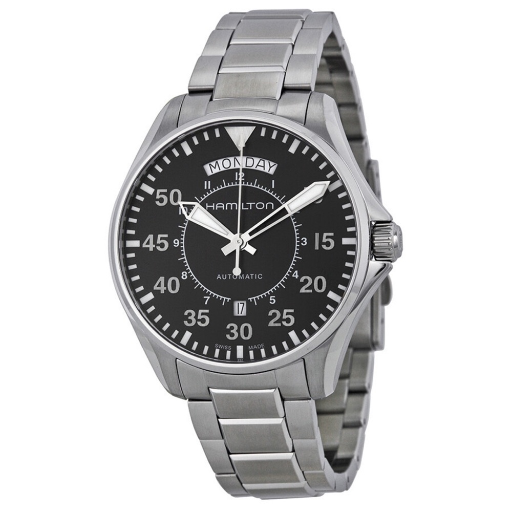 Hamilton Swiss Made Pilot Day Date Automatic “Interstellar” watch. EUC w/box